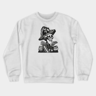 Calavera Colonel | Skeleton | Day of the Dead | Dia de los Muertos | Skulls and Skeletons | Vintage Skeletons | Military | Posada | Crewneck Sweatshirt